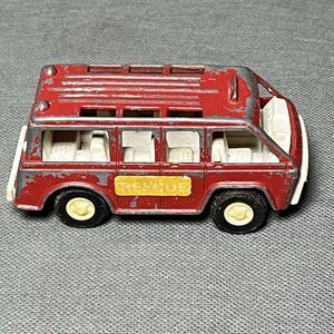 Tootsietoy Red Fire Department Rescue Van Bus 1970 Vintage Ambulance Toy Tootsie